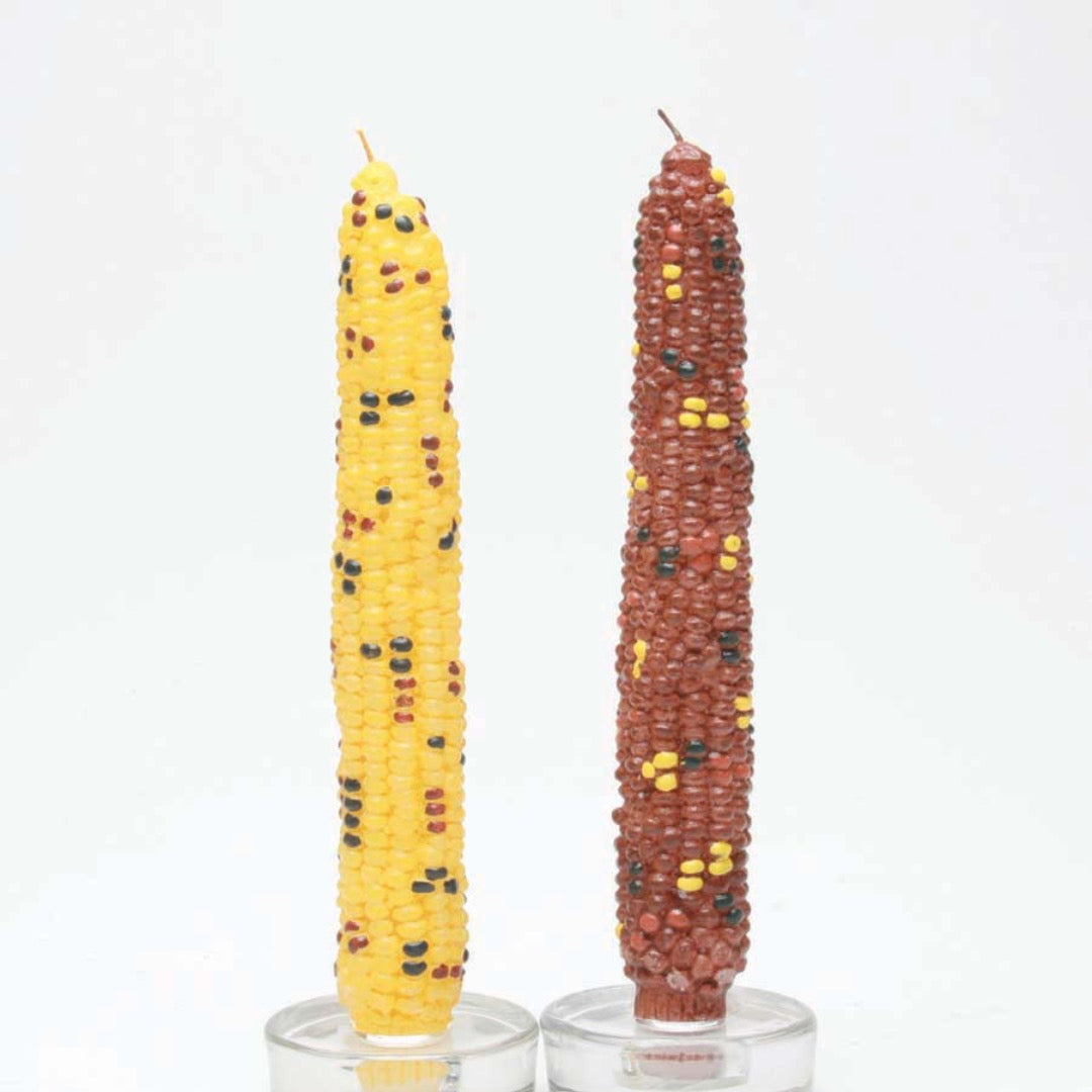 Harvest Corn Taper Candles Set of 2