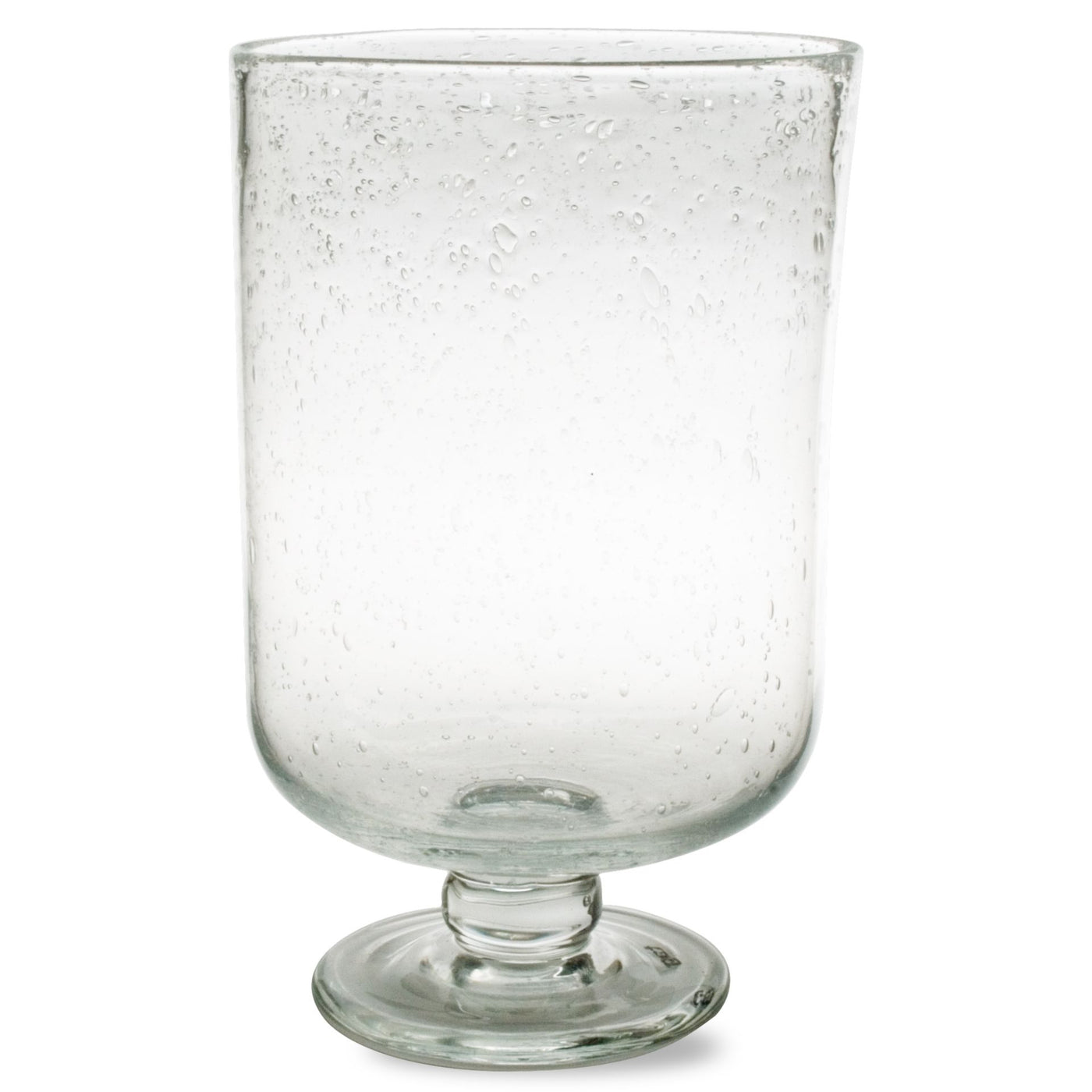 Medium Bubble Glass Hurricane - Clear