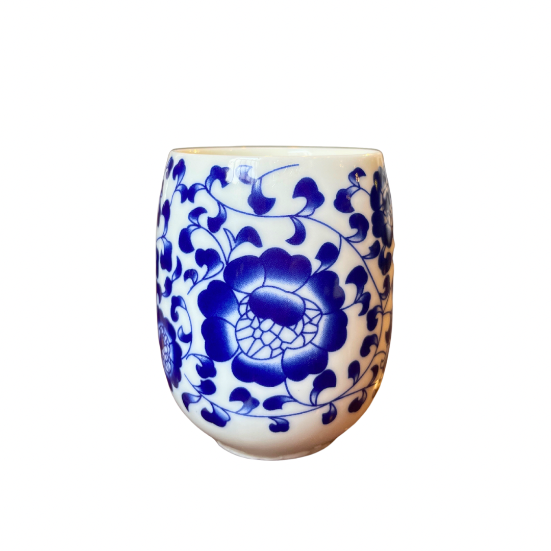 Blue and White Tea Cup Candle