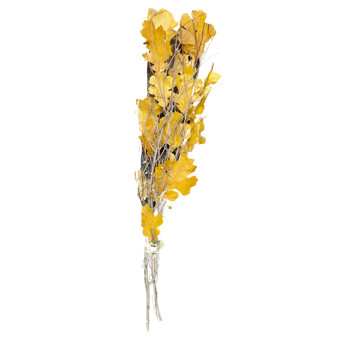 Yellow Maple Falling Leaves Bouquet 30"