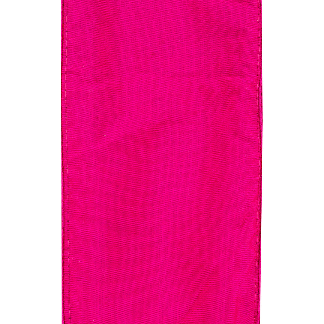 Pink Skittle Wired Edge Ribbon 4 in x 5 yd