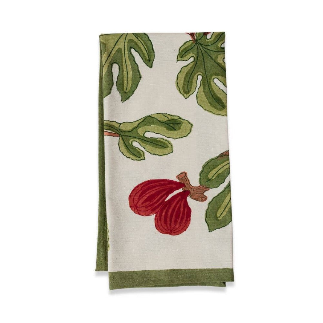 Fig Red/Green Tea Towel
