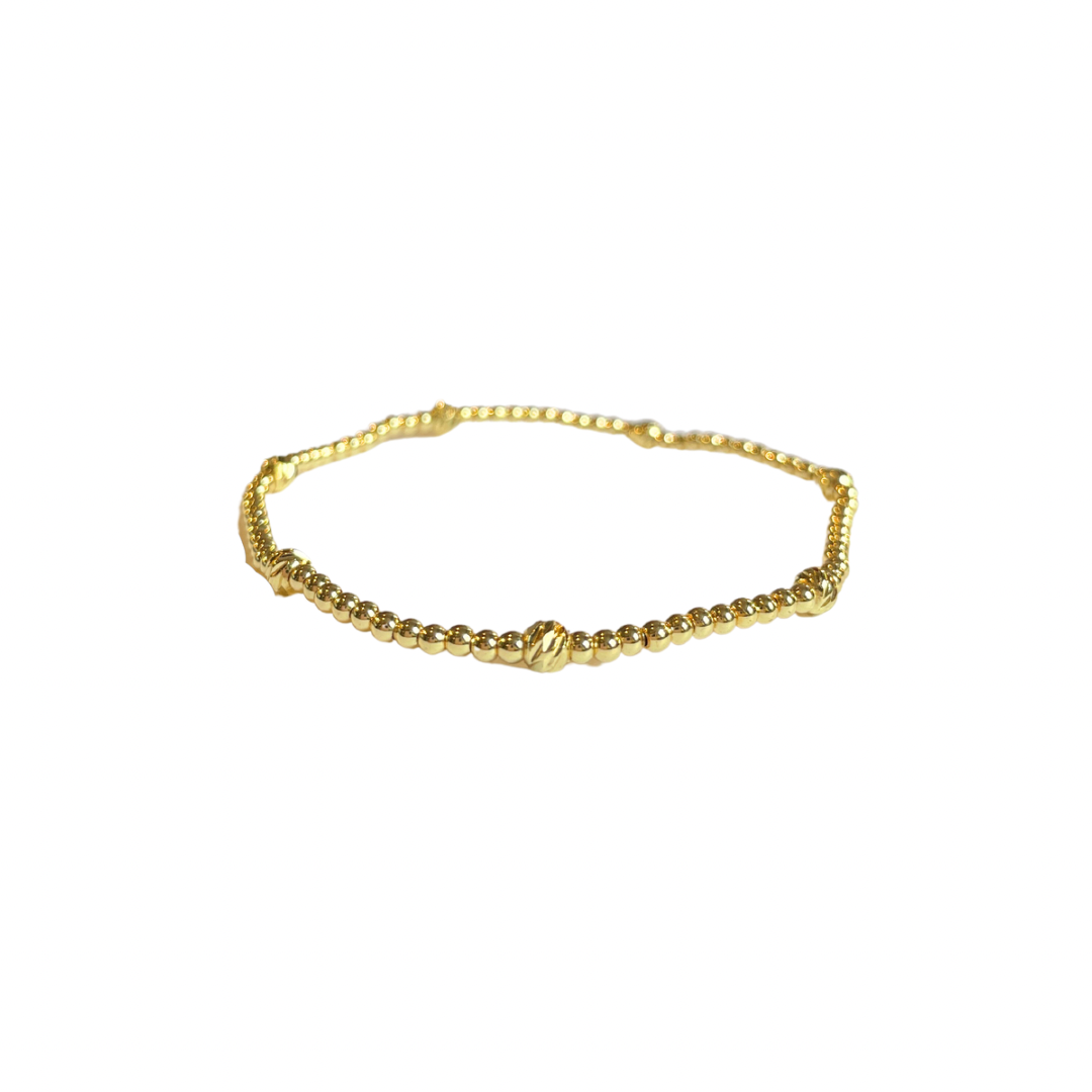 Gold Mini Beaded Bracelet