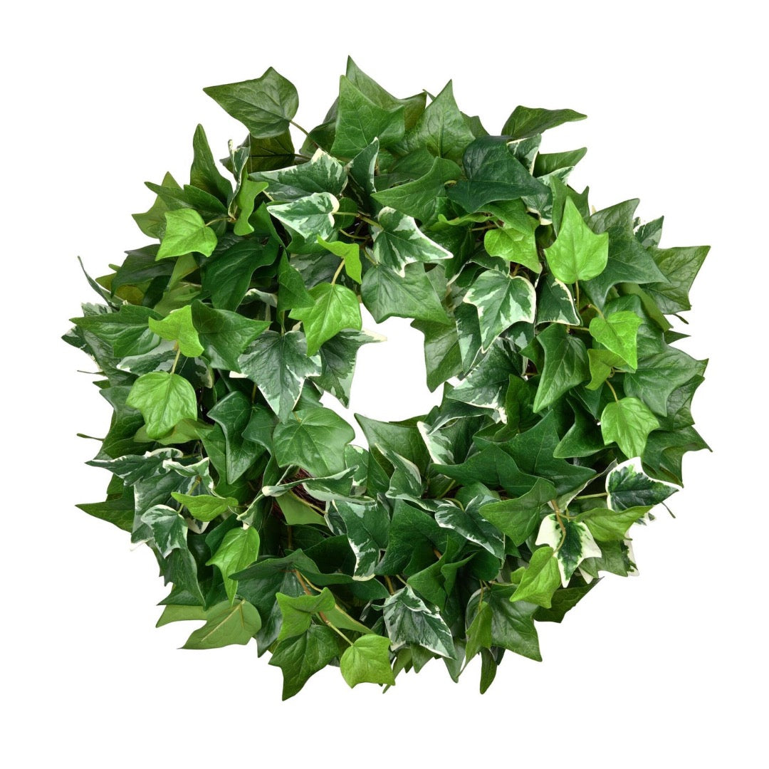 Ivy Wreath Green Variegated 24''
