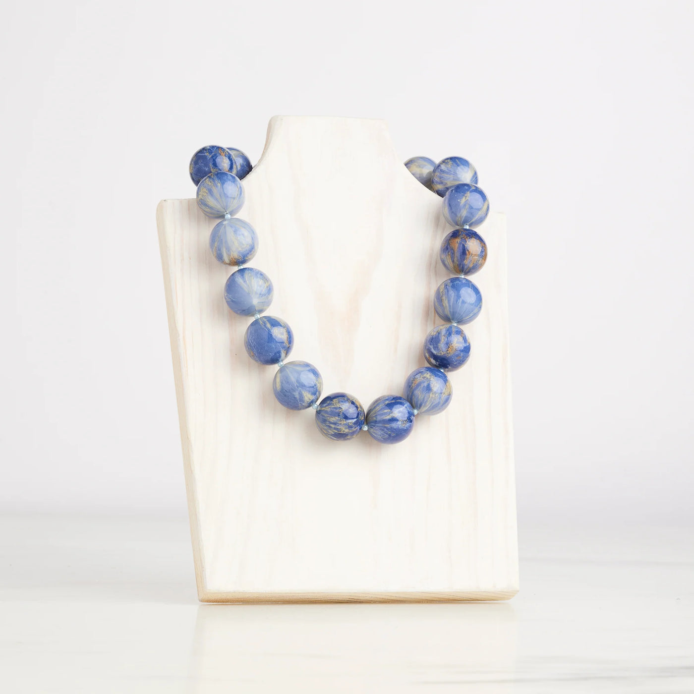 Blue Lapis Pearl Cooling Necklace