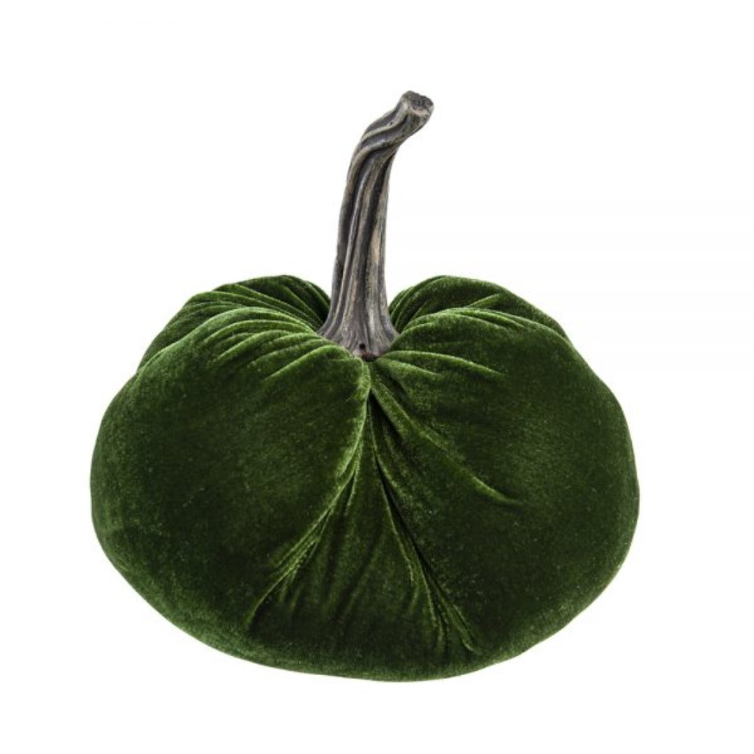 Green Velvet Pumpkin 10"
