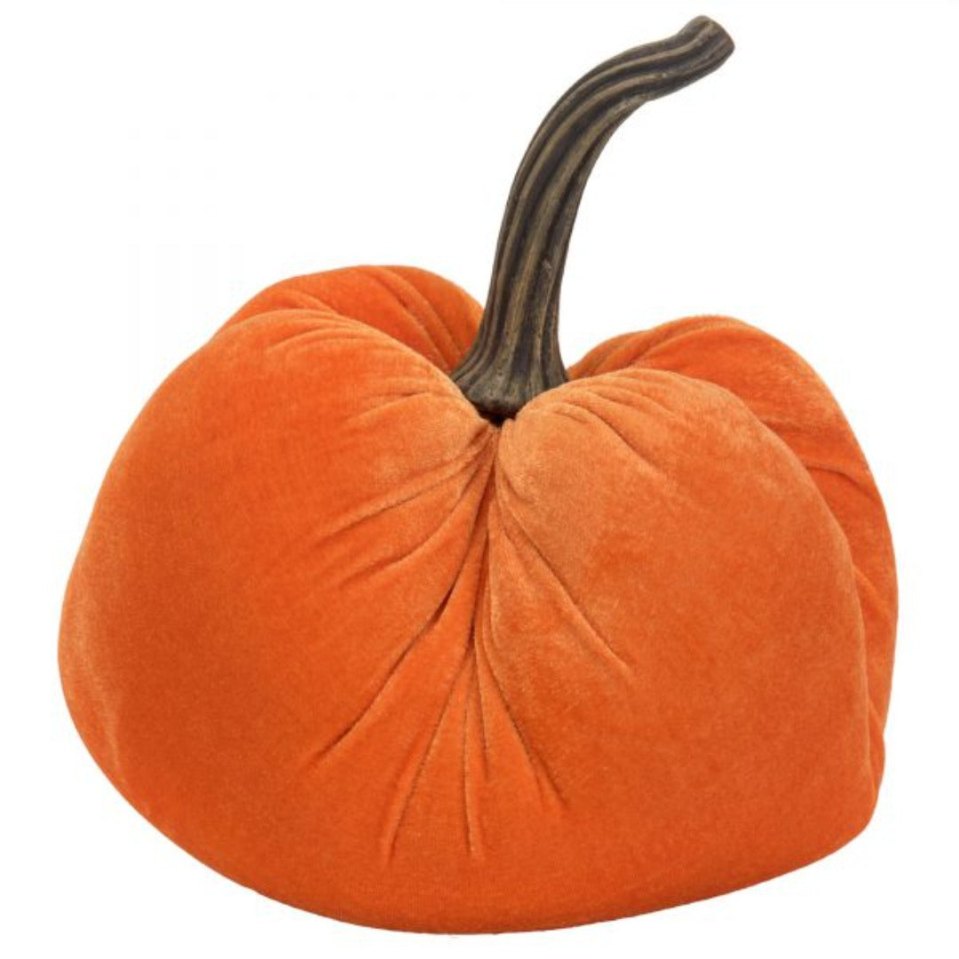 Orange Velvet Pumpkin 10"