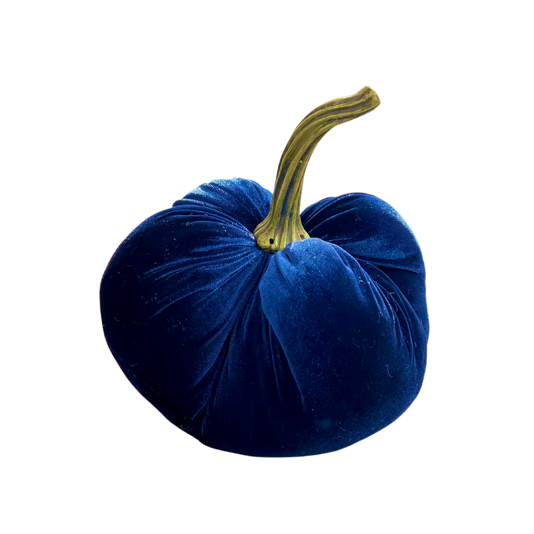 Blue Velvet Pumpkin 10"