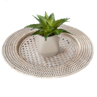 Rattan Open Weave Charger