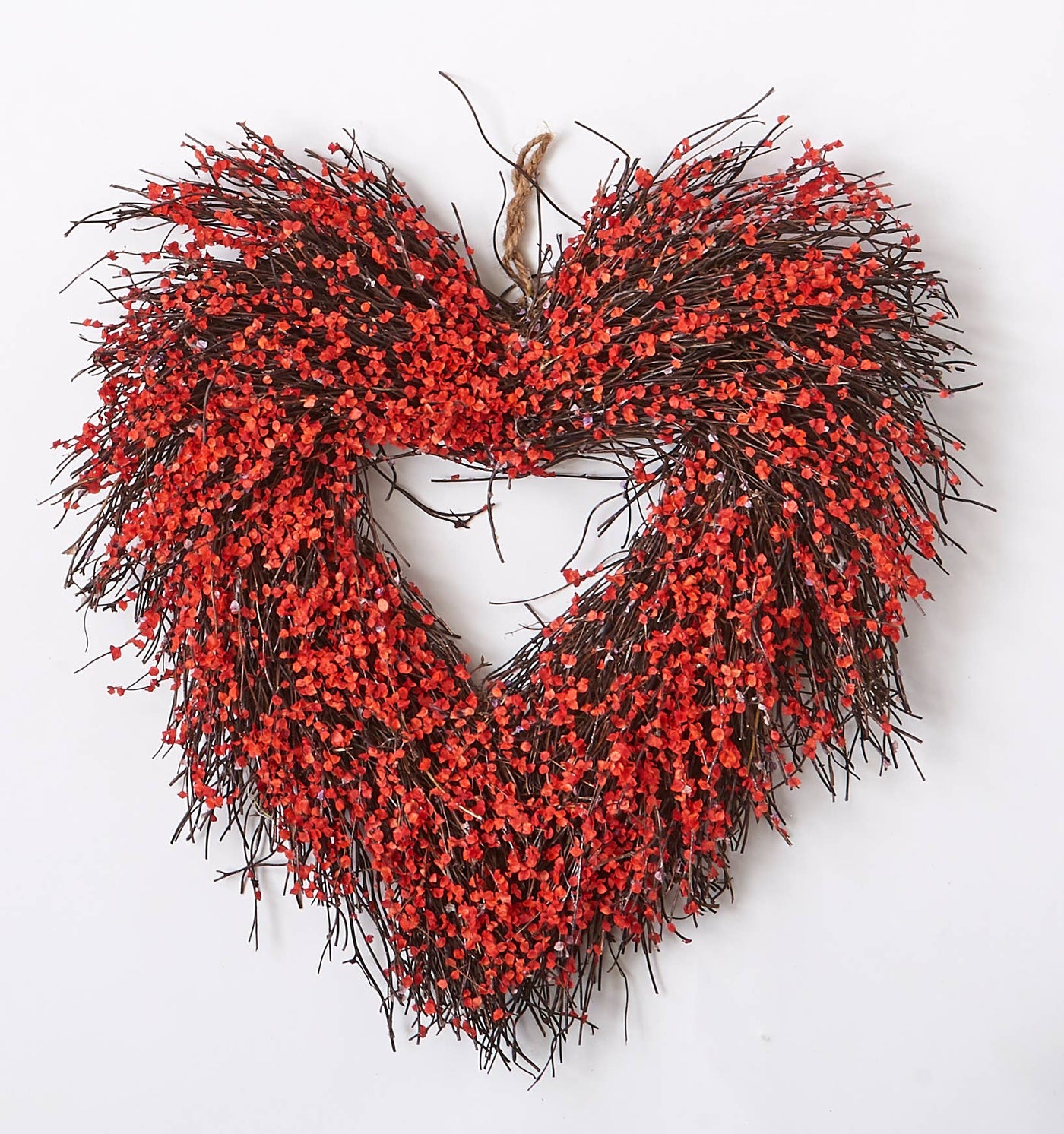 Twig Heart Wreath 15"