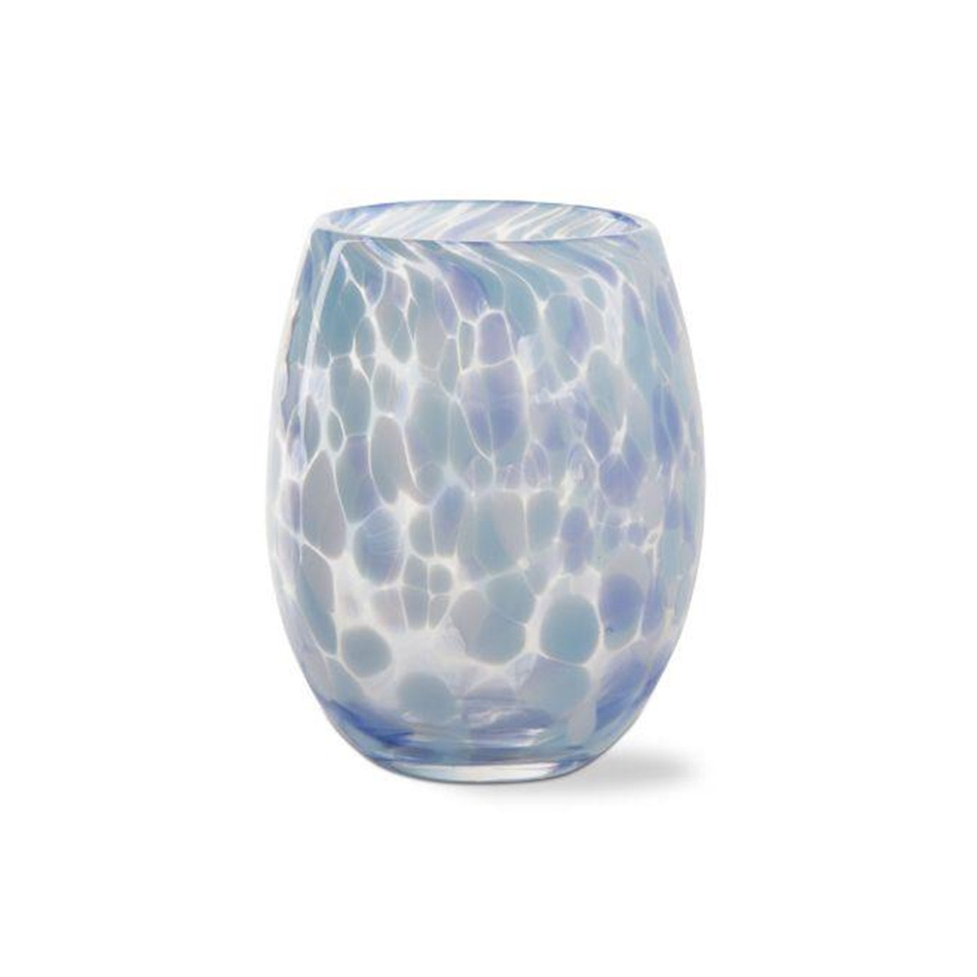 Confetti Stemless Wine Glass - Light Blue 16 oz.