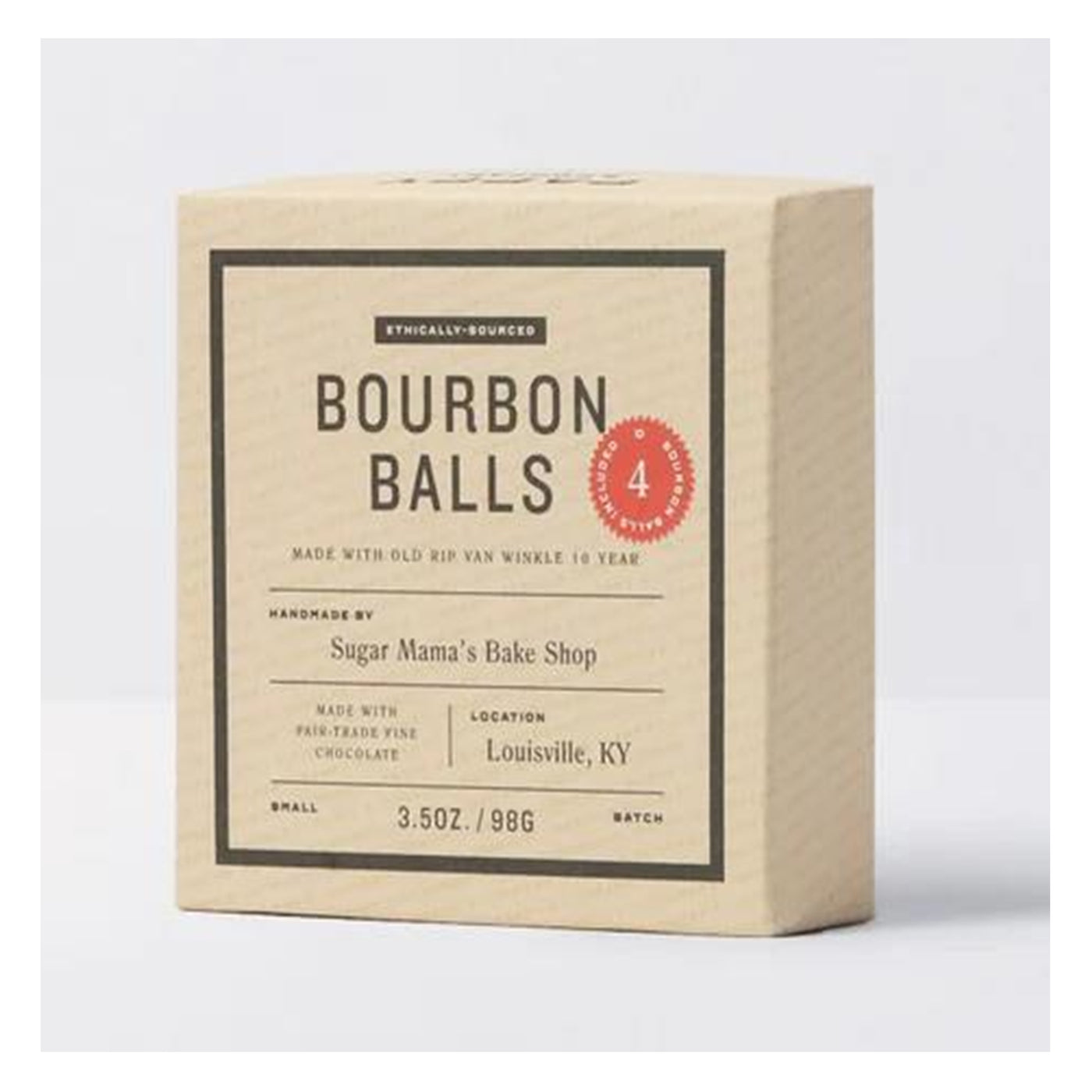 Pappy & Company Handmade Bourbon Balls Pack of 4