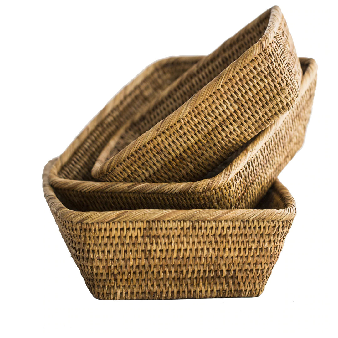 Rattan Bread Basket Large