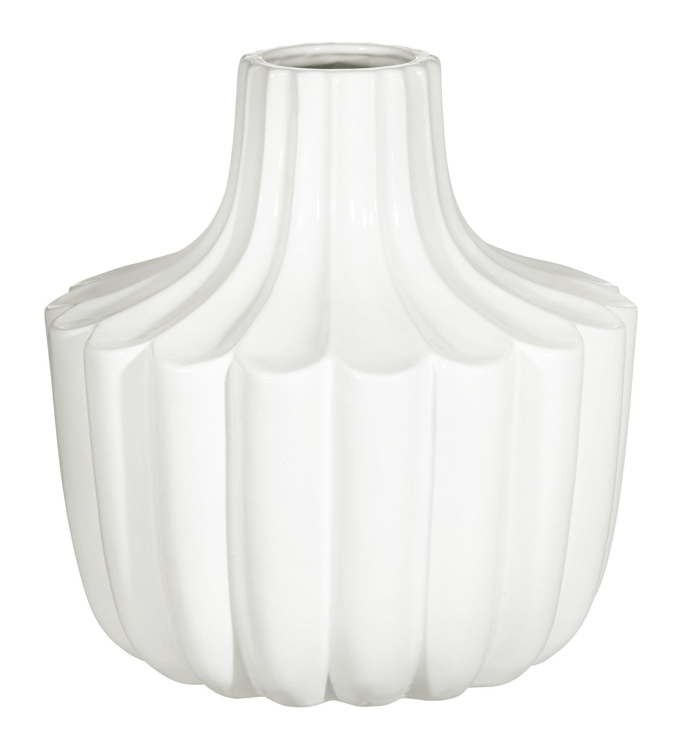 Fluted Vase 11.5" W x 12" H