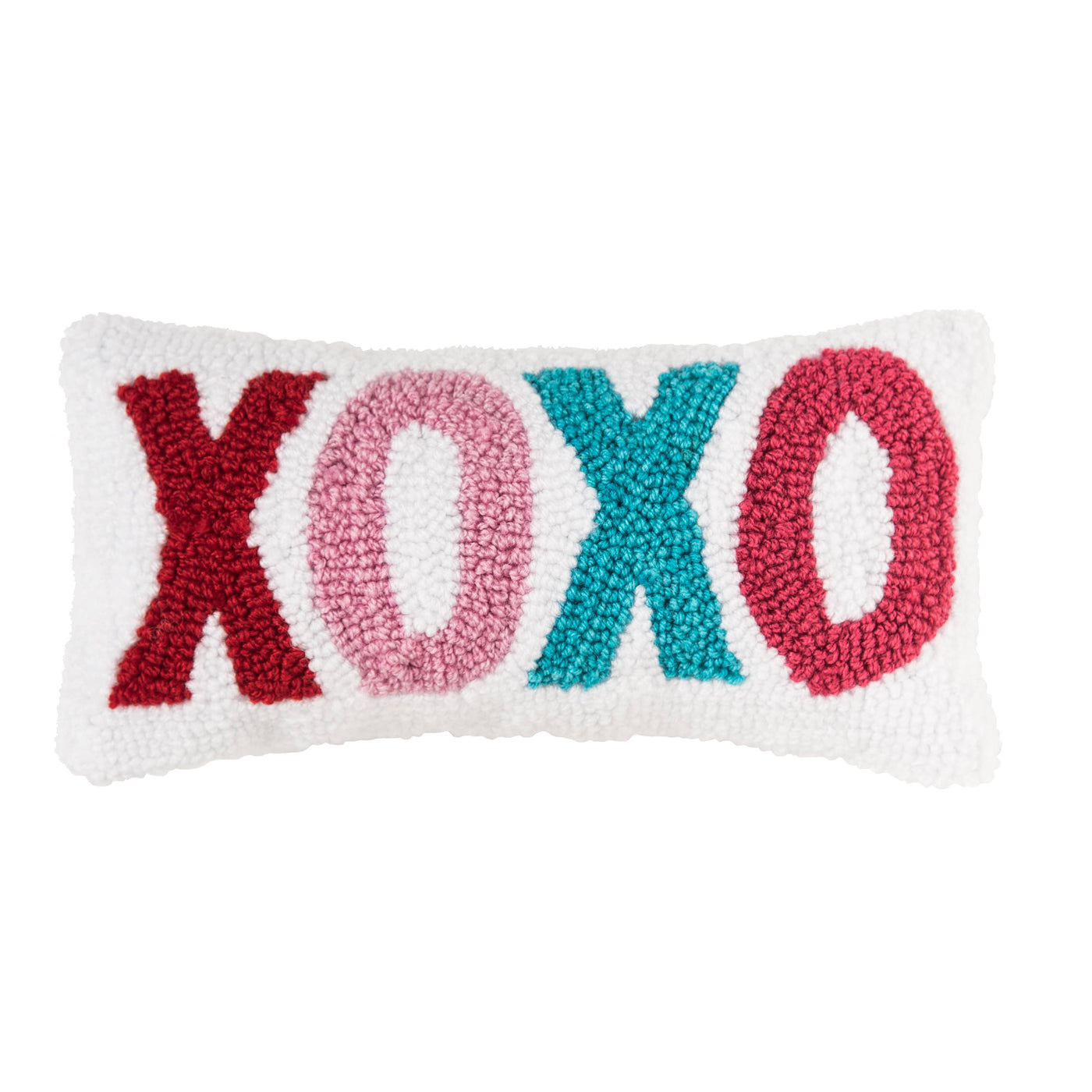 Colorful XOXO Throw Pillow