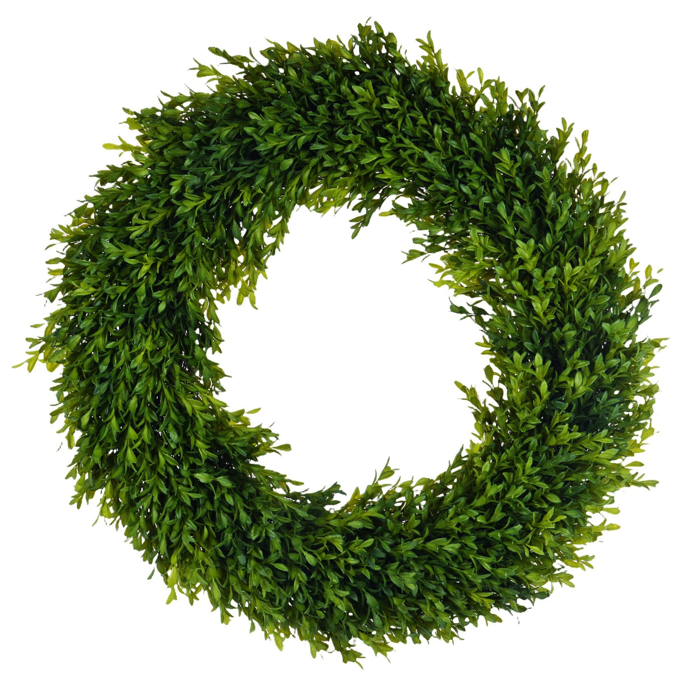 Faux Boxwood Wreath 24''