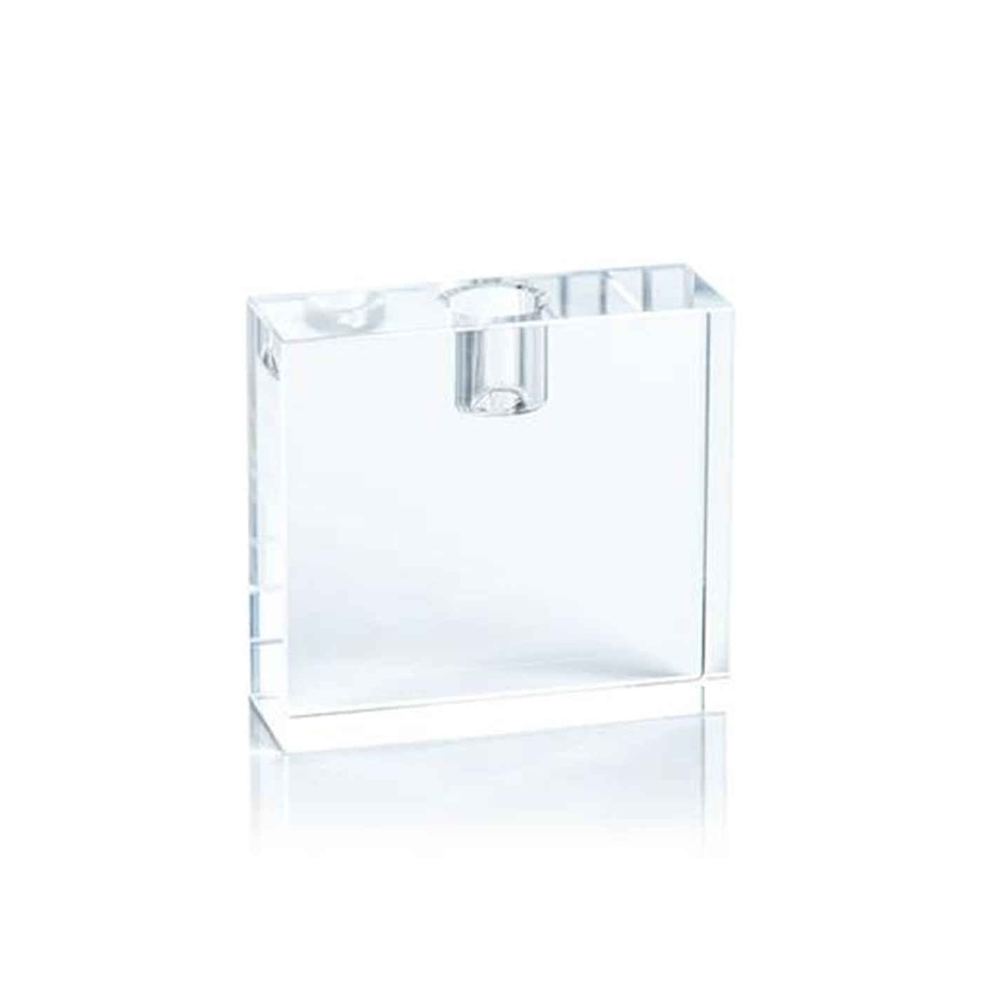 Rectangular Crystal Glass Taper Holder