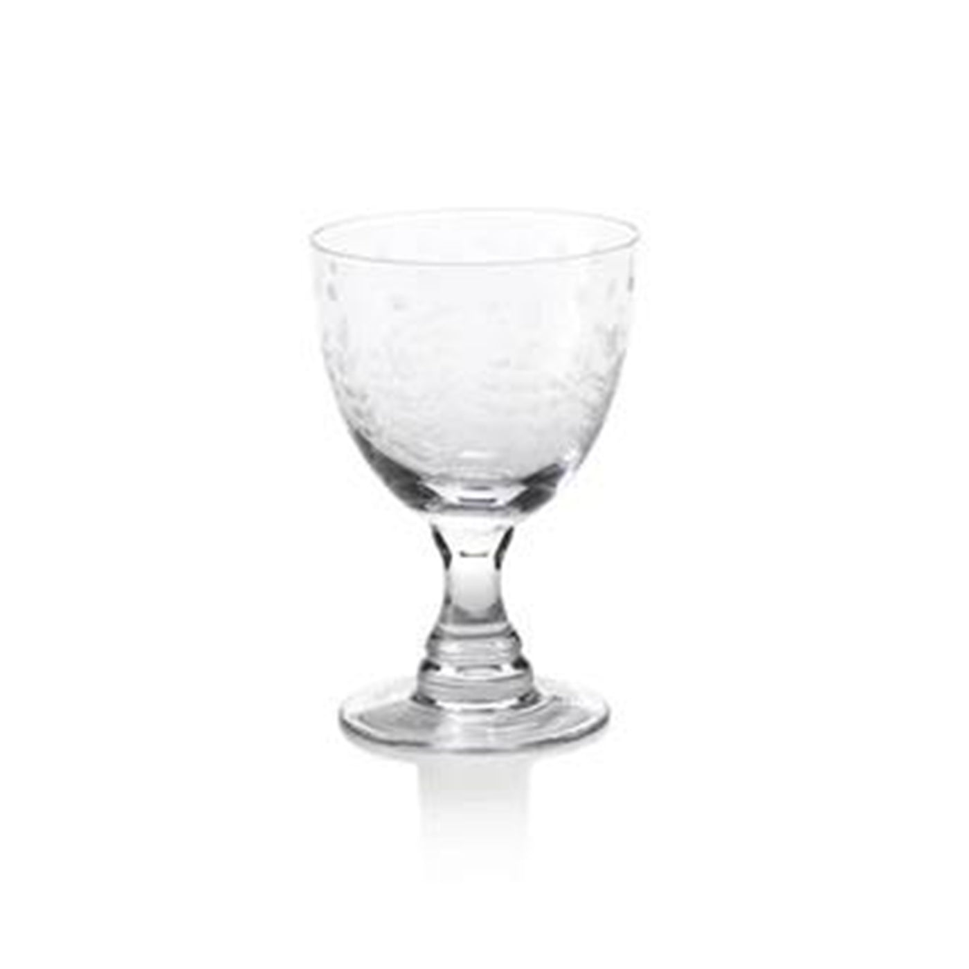 Spring Leaves Cut Design Red Wine Glass  - Cannot Ship